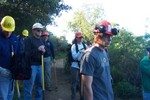 Trail Alliance Volunteers: SBMTV, Sierra Club, LPFA, and individuals getting ready to maintain...